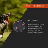 Non-Stop Dogwear Ball on Rope Dog Toy